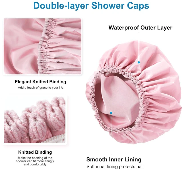 Alt view image 2 of 7 - Large Waterproof Shower Bonnet for Women