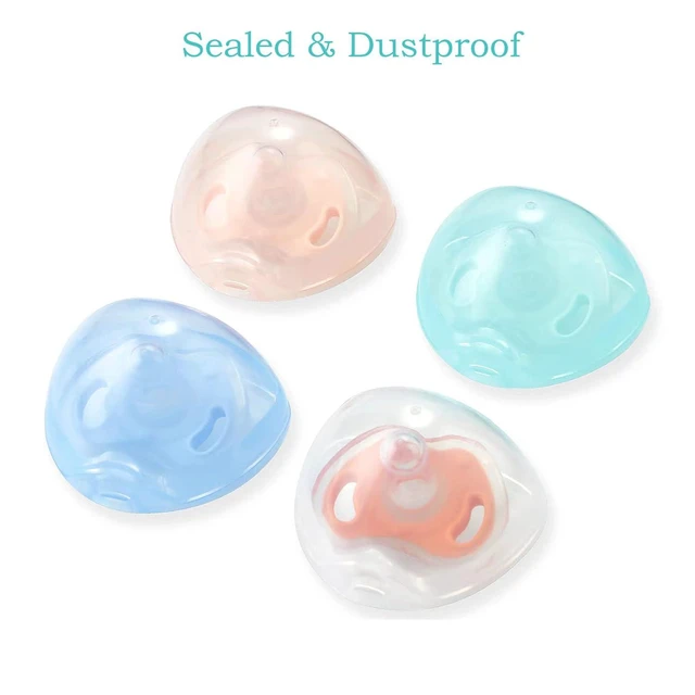 Alt view image 7 of 7 - PandaEar 4-Pack Pacifier Holder Case, Baby Binky Storage Travel Container