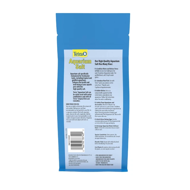 Alt view image 4 of 7 - Tetra Aquarium Salt 16 oz for Freshwater Fish Tanks