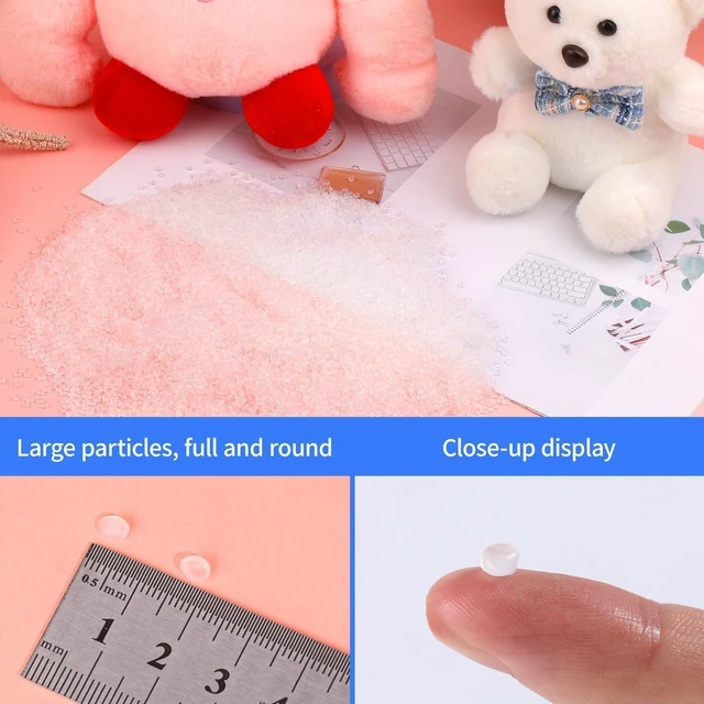 Alt view image 5 of 6 - FTEVEN 50g/1.76oz Weighted Stuffing Beads, Poly Pellets