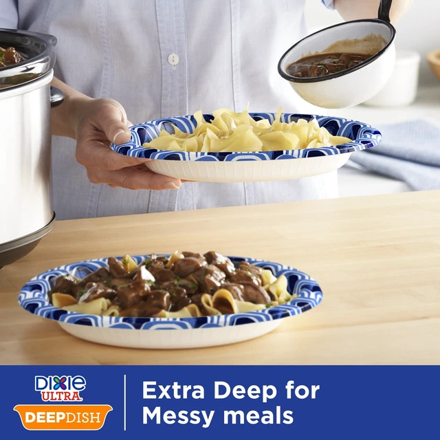 Alt view image 3 of 6 - Dixie Ultra Deep Dish Paper Plates, 28oz, 40 Count