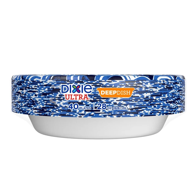 Alt view image 4 of 6 - Dixie Ultra Deep Dish Paper Plates, 28oz, 40 Count