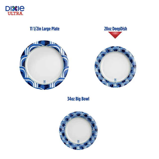 Alt view image 5 of 6 - Dixie Ultra Deep Dish Paper Plates, 28oz, 40 Count