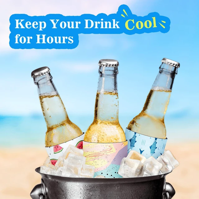 Alt view image 3 of 7 - 12-Pack Insulated Neoprene Can Cooler Sleeves for Summer