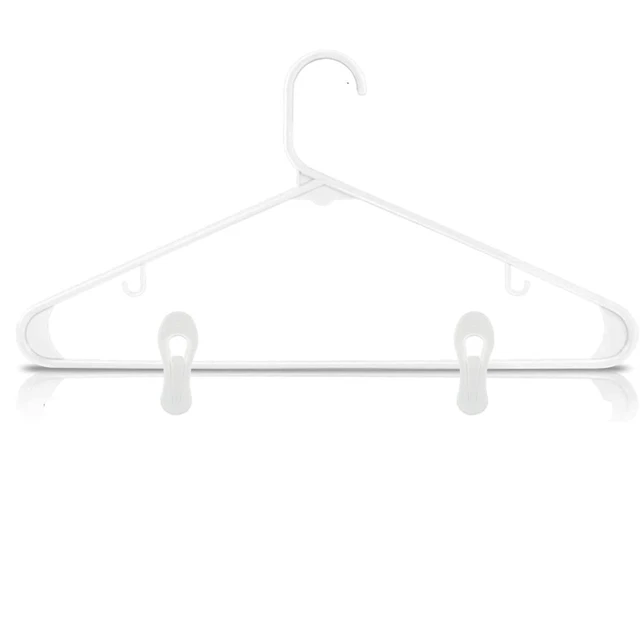 Alt view image 2 of 4 - Otylzto 20PCS White Multi-Purpose Standard Plastic Hanger Clips