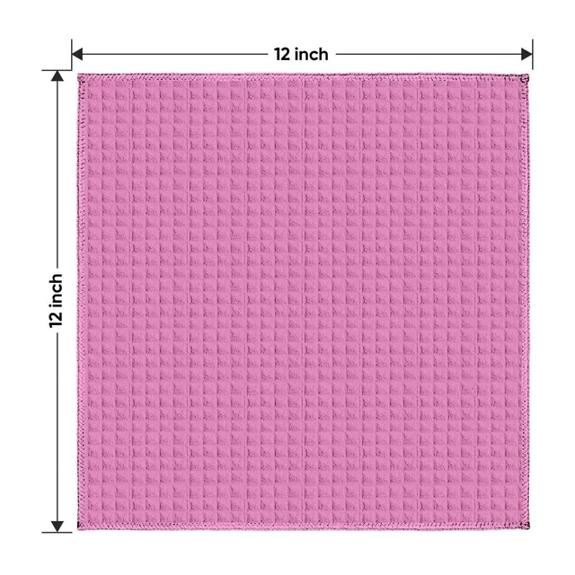 Alt view image 7 of 7 - HOMEXCEL Waffle Weave Microfiber Towel, 10 Pack, 12x12in