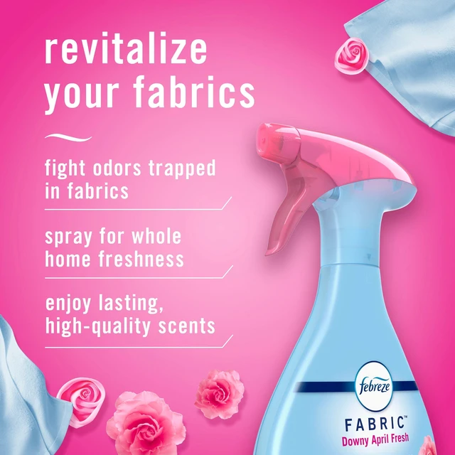 Alt view image 5 of 7 - Febreze Fabric Spray Air Freshener, Downy April Fresh Scent, 23.6 fl oz, Odor-Fighting, Multi-Use
