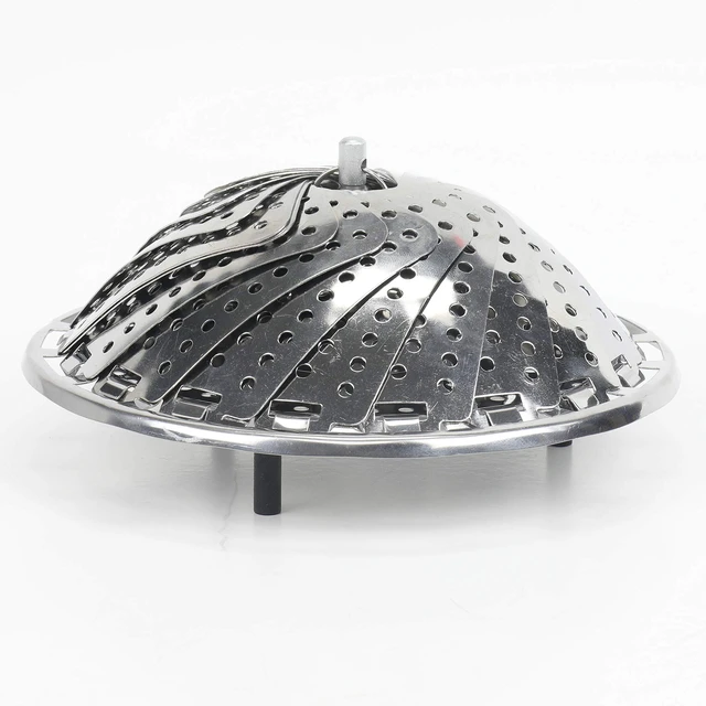Alt view image 7 of 7 - Chef Craft Classic Stainless Steel Steamer Basket, 6in Diameter, 9.5in Expanded