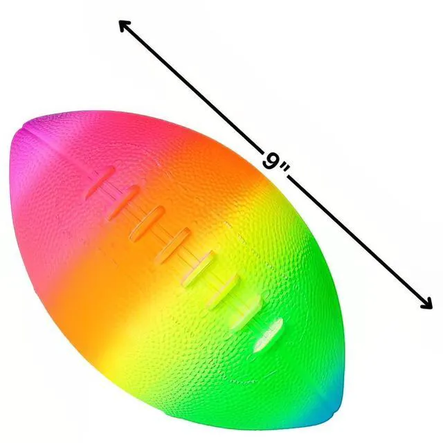 Alt view image 4 of 5 - Rhode Island Novelty 9" Rainbow Football
