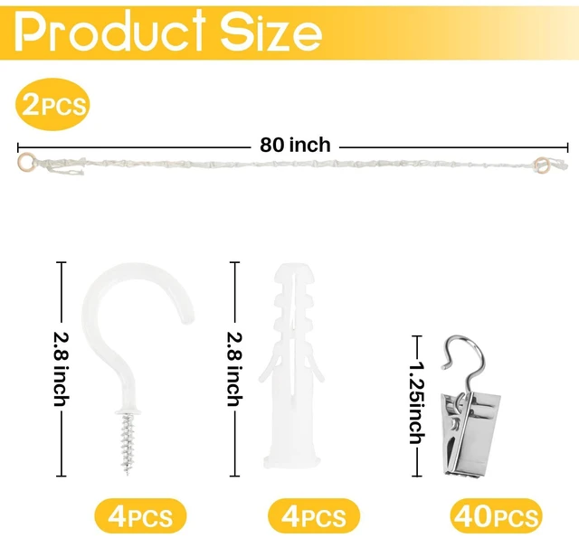 Alt view image 4 of 6 - Cotton Hanging Storage Chain - Display Holder for Stuffed Animals by Rainflow