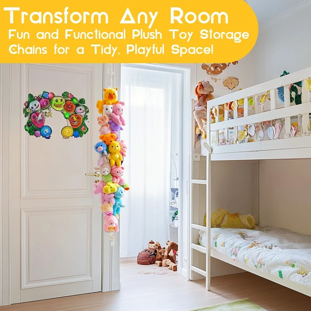 Alt view image 2 of 6 - Cotton Hanging Storage Chain - Display Holder for Stuffed Animals by Rainflow