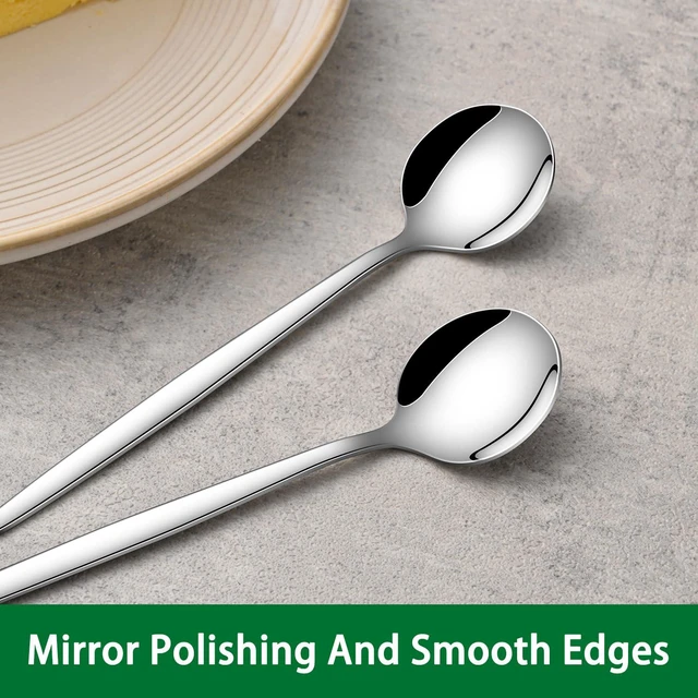 Alt view image 7 of 7 - 6-Piece Stainless Steel 5.1-Inch Coffee & Tea Spoons, Mini Espresso Spoons for Dessert