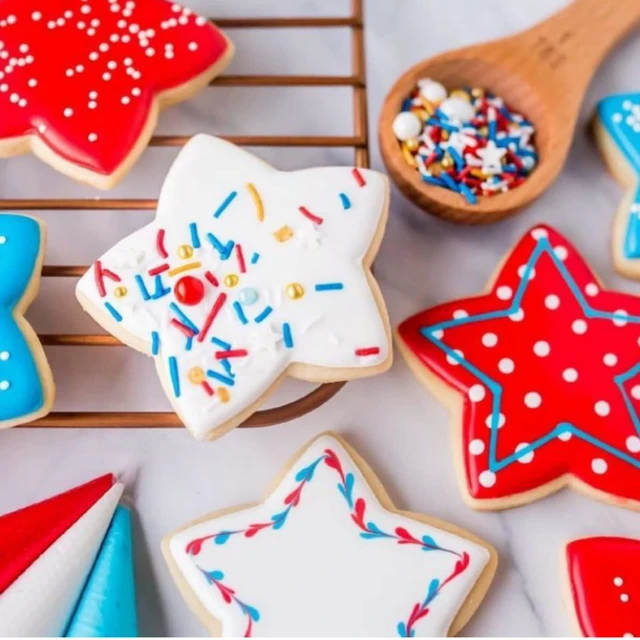 Alt view image 6 of 7 - JOB JOL Star Cookie Cutters 4 PCS, 2'' to 3.8'', 4th of July
