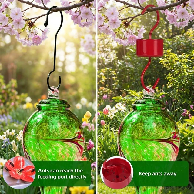Alt view image 5 of 6 - 4-Pack Metal Ant Moat for Hummingbird Feeders