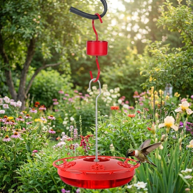 Alt view image 3 of 6 - 4-Pack Metal Ant Moat for Hummingbird Feeders