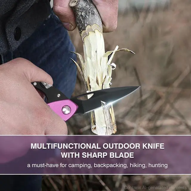 Alt view image 5 of 6 - FUNBRO Multitool Carabiner, Pink, Bottle Opener and Screwdriver