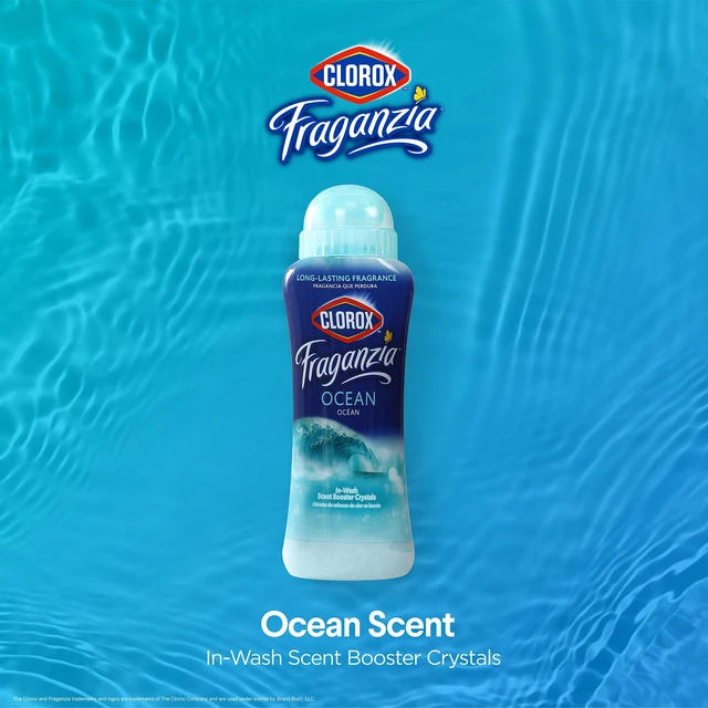 Alt view image 5 of 7 - Clorox Fraganzia In-Wash Scent Booster Crystals, Ocean, 2x18 Oz