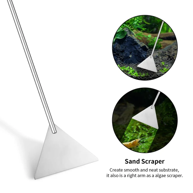 Alt view image 5 of 7 - Ohtomber 4-Piece Aquascape Tool Aquarium Kit with Tweezers, Scissors, Scraper