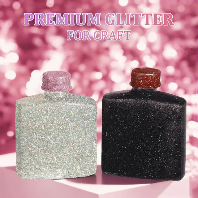 Alt view image 7 of 7 - Renfio Holographic Silver Ultra Fine Glitter Powder for Resin, 3.5oz/100g