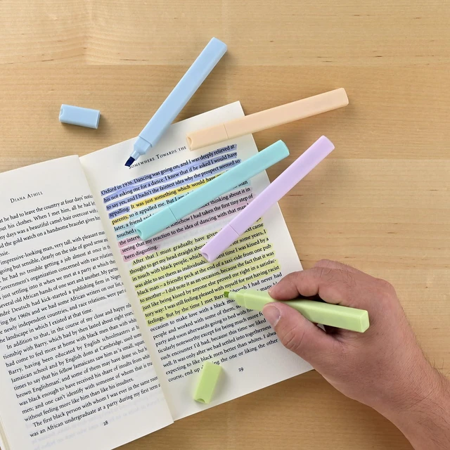 Alt view image 3 of 7 - Konket Aesthetic Bible Highlighters No Bleed, Cute Pastel, 12Pcs Chisel Tip