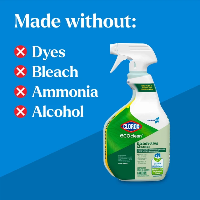 Alt view image 7 of 7 - CloroxPro EcoClean Disinfecting Cleaner Spray Bottle, 32 fl oz