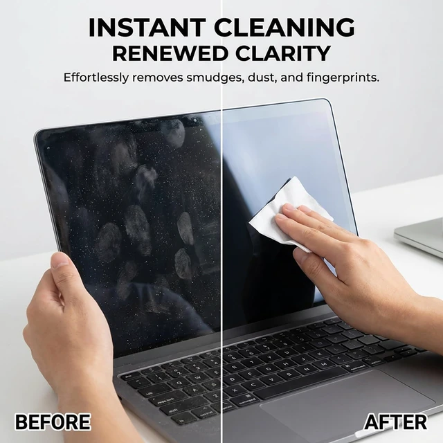 Alt view image 3 of 7 - 150 Count Wrapped Lens Cleaning Wipes for Eyeglasses, Screens and Cameras