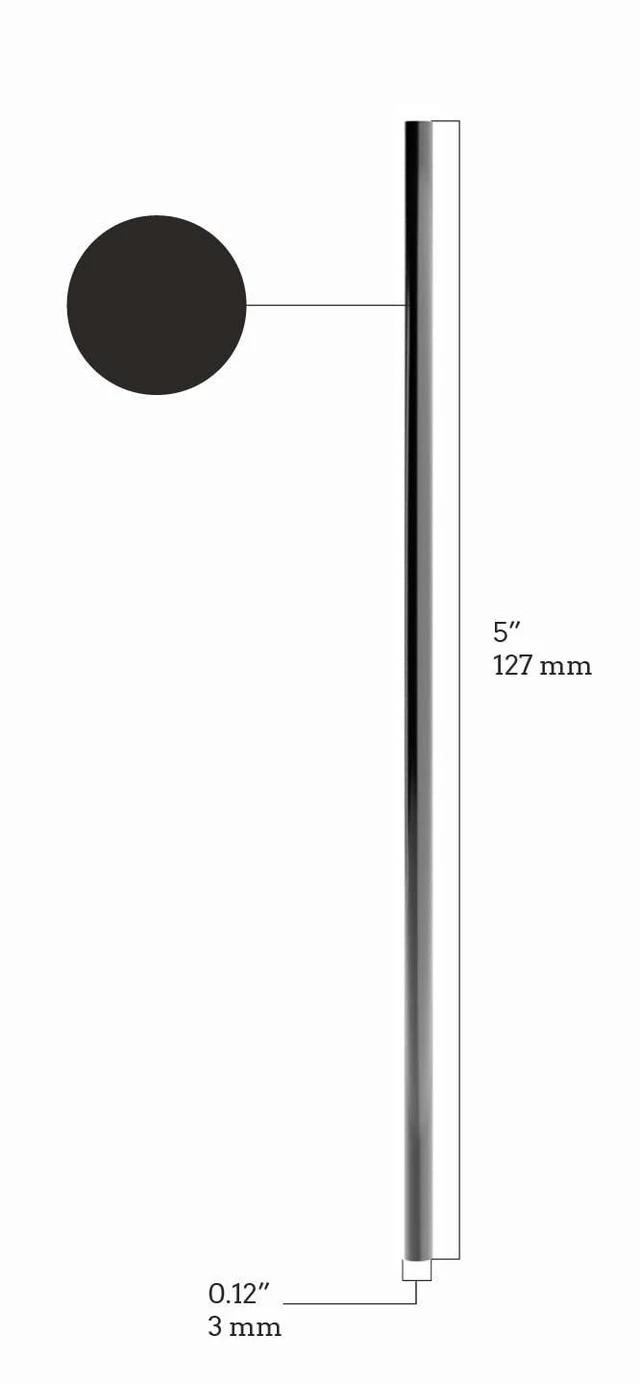 Alt view image 2 of 5 - 5Inch Slim Plastic Coffee Stirrers and Cocktail Straws, Black, 1000 Count