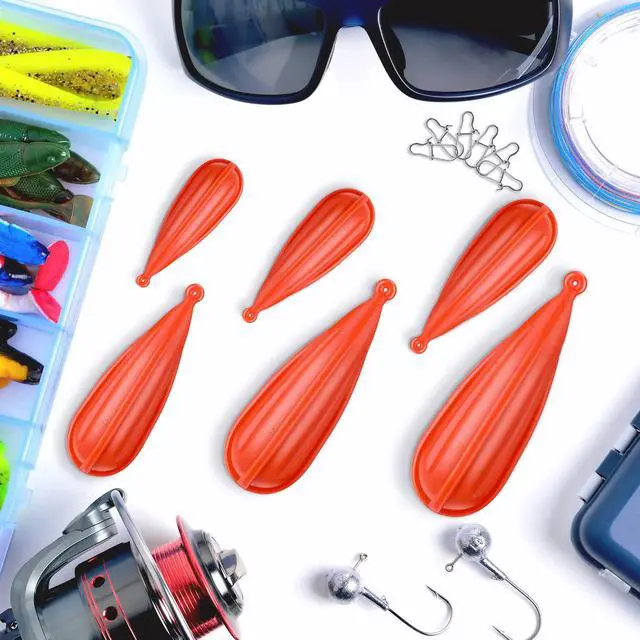 Alt view image 6 of 6 - 6Pcs Fishing Practice Plugs Mixed Sizes Bait Casting Practice Weights