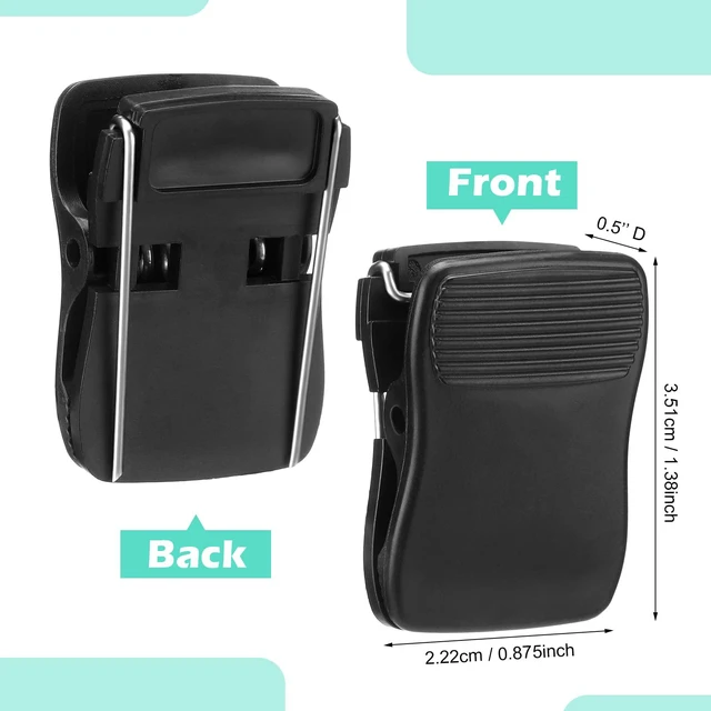 Alt view image 6 of 6 - Chiisong Cubicle Clips for Fabric Walls, Black, 15 Pcs