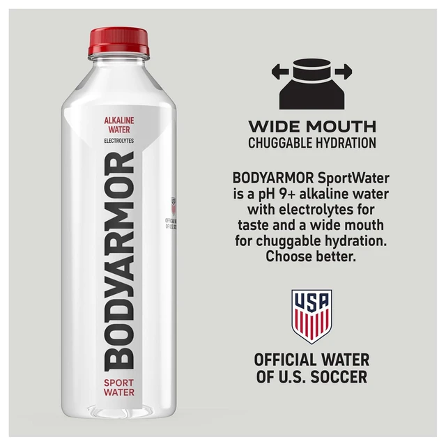 Alt view image 4 of 6 - BODYARMOR SportWater High Alkaline Water Pack with Electrolytes, 1L (6 Pack)