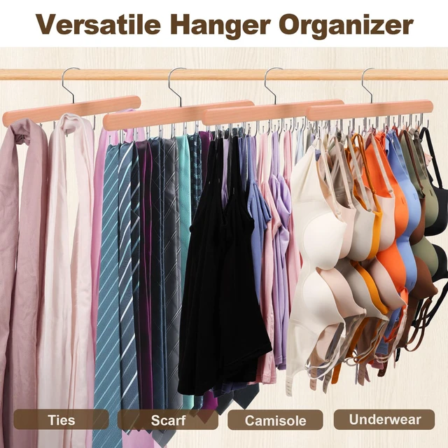 Alt view image 3 of 7 - 2 Pack Tank Top & Bra Hangers for Closet Organizer & Storage