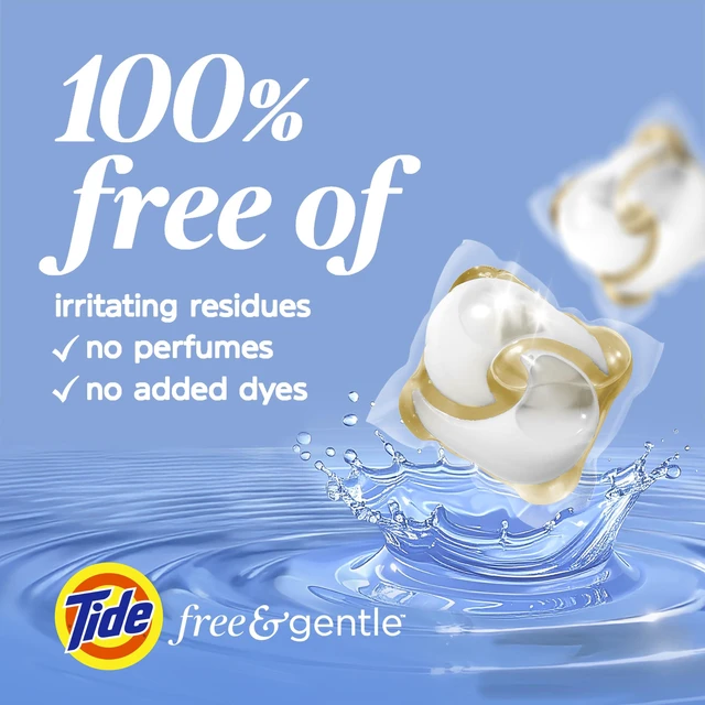 Alt view image 2 of 6 - Tide Pods Free and Gentle Laundry Detergent Pacs, 42 Count