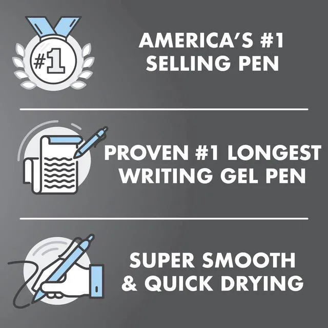 Alt view image 4 of 6 - PILOT G2 Premium Gel Pens, Fine Point 0.7mm, Black Ink, 5-Pack