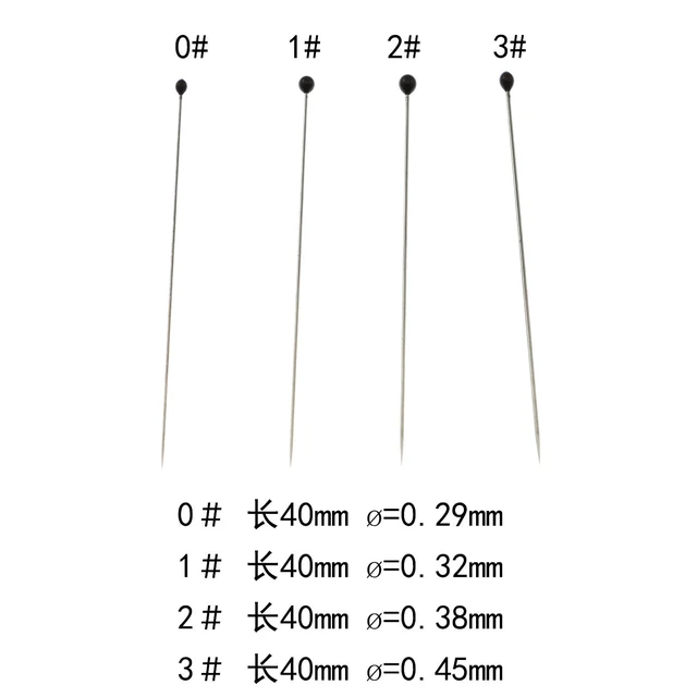 Alt view image 5 of 6 - 100 Pieces 40mm 2# Stainless Steel Pins for Entomology, Dissection and Butterfly Collections