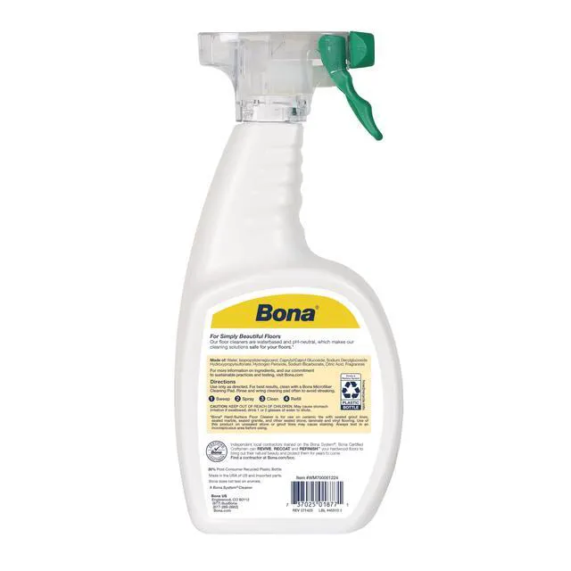 Alt view image 4 of 6 - Bona Multi-Surface Floor Cleaner Spray 32 fl oz Lemon Mint Scent