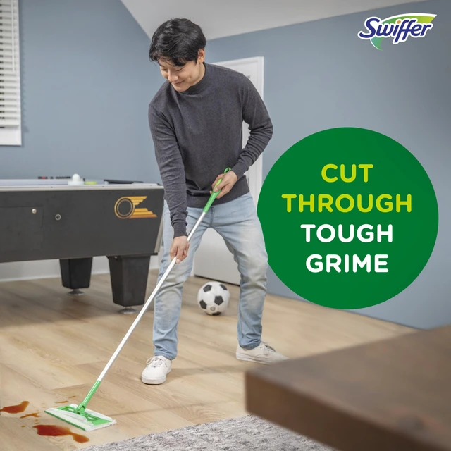 Alt view image 5 of 7 - Swiffer Sweep + Mop Wet Pads Refill, Lavender, 24ct, All Purpose Multi-Surface Floor Wipes for Dirt, Dust, Hair