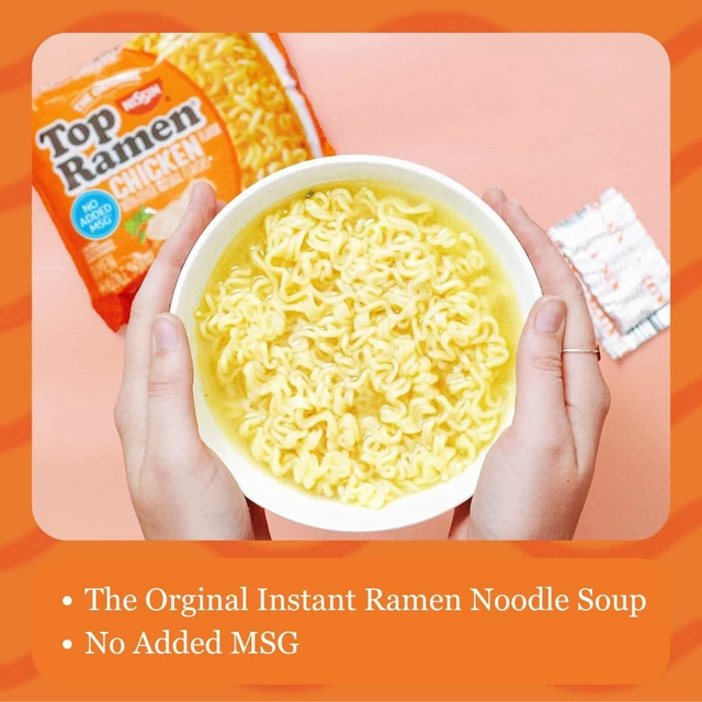 Alt view image 6 of 6 - Nissin Top Ramen Noodle Soup, Chicken, 3 Ounce (Pack of 24)