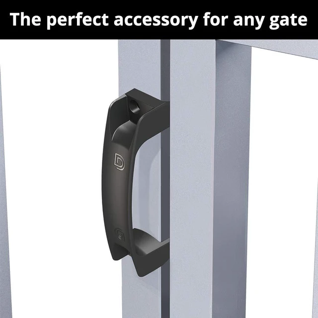 Alt view image 3 of 6 - D&D Technologies LL3GH Gate Handle, Reversible for Right or Left Handing, Side-Fixing Legs for Easy Alignment and Added Strength, for Any Square Post Gate