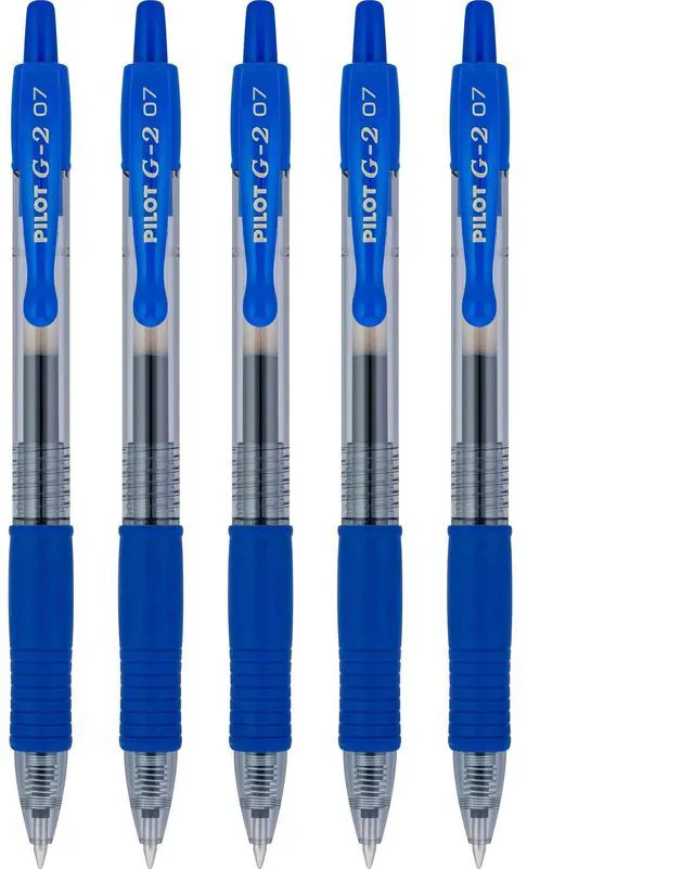 Alt view image 6 of 6 - Pilot G2 Premium Gel Roller Pens, Blue Ink, Fine Point, 5-Pack