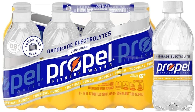 Main image of Propel Electrolyte Water Tropical Punch 12fl oz Bottles 8 Pack