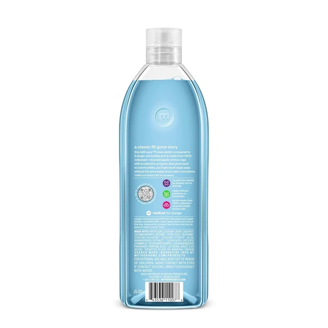 Alt view image 4 of 6 - Method Foaming Hand Wash Refill, Sea Minerals, 28fl oz