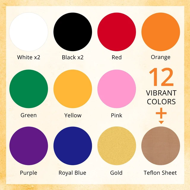 Alt view image 3 of 7 - HTVRONT HTV Heat Transfer Vinyl 13-Pack Sheets