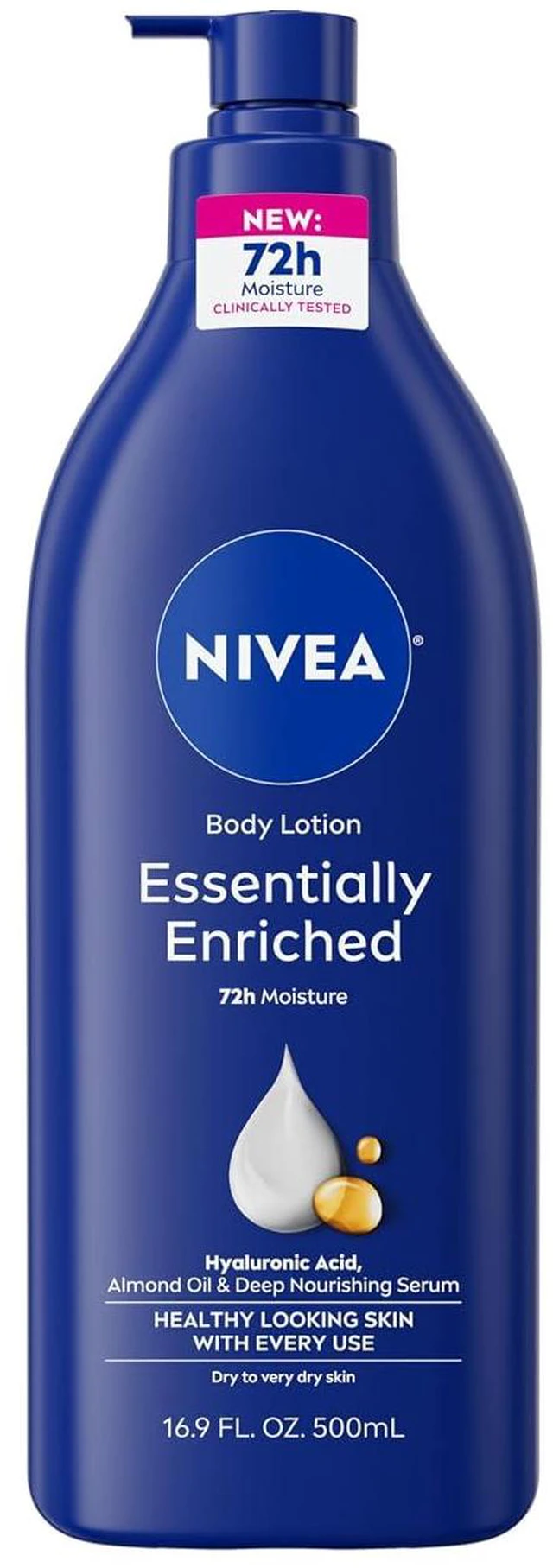 Main image of NIVEA Essentially Enriched Body Lotion for Very Dry Skin with Almond Oil, 16.9 Oz