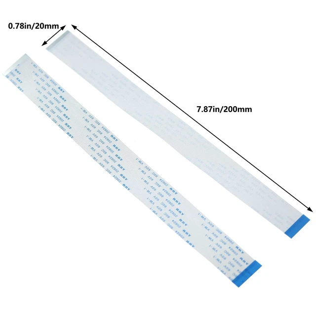 Alt view image 7 of 7 - 20PCS 0.5mm Pitch 40 Pin Flexible Flat Ribbon Cable 200mm Length for LCD TV Car Audio DVD Player Laptop