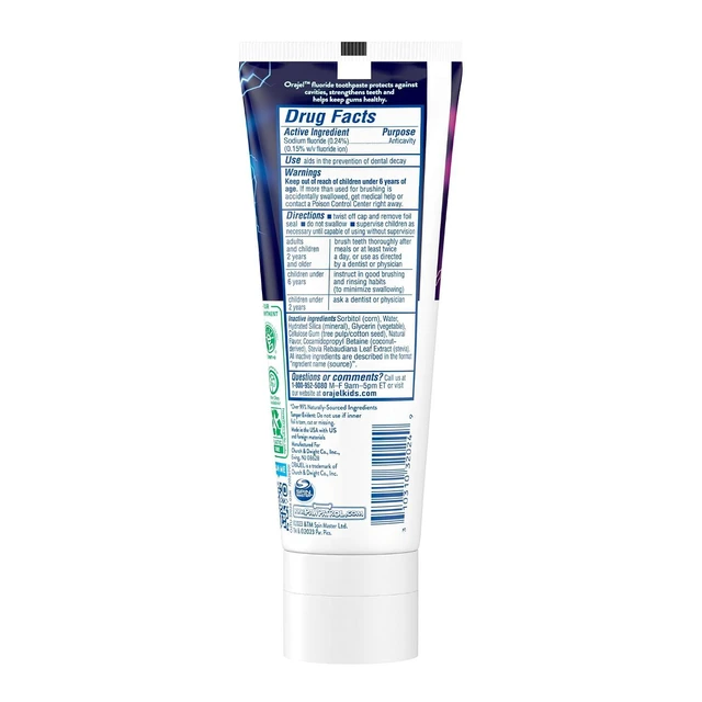 Alt view image 5 of 5 - Orajel Toothpaste Fruity Bubble Flavor, Fluoride Anti-Cavity for Kids Paw Patrol, 4.2oz Pack of 2