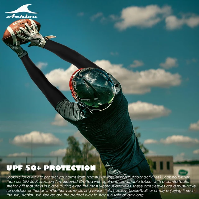 Alt view image 3 of 6 - Achiou Arm Sleeves for Men and Women UV Protection Cooling Sports