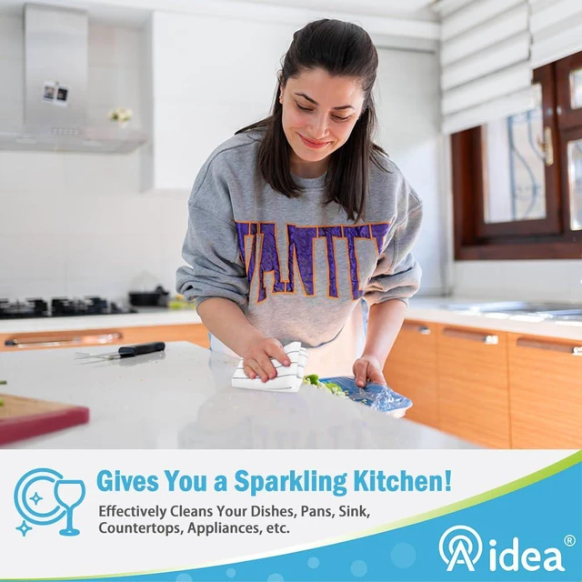 Alt view image 3 of 6 - AIDEA Kitchen Towels 8PK, Dish Cloths, Grey, 12x12in