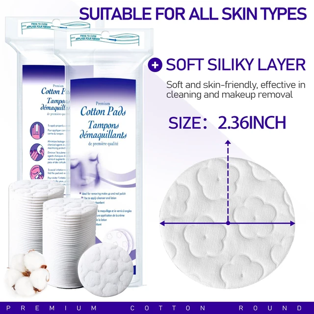 Alt view image 5 of 5 - 300 Count Round Cotton Pads for Face