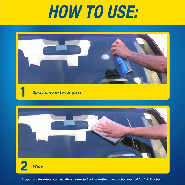 Alt view image 2 of 7 - Rain-X 5080233 2-in-1 Glass Cleaner Plus Rain Repellent, 18 Ounce, Blue