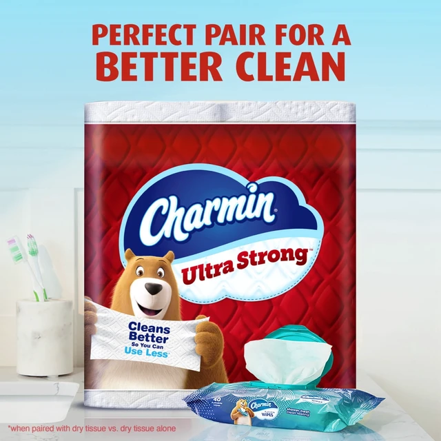 Alt view image 4 of 5 - Charmin Ultra Strong Toilet Paper 4 Mega Rolls, 220 Sheets per Roll